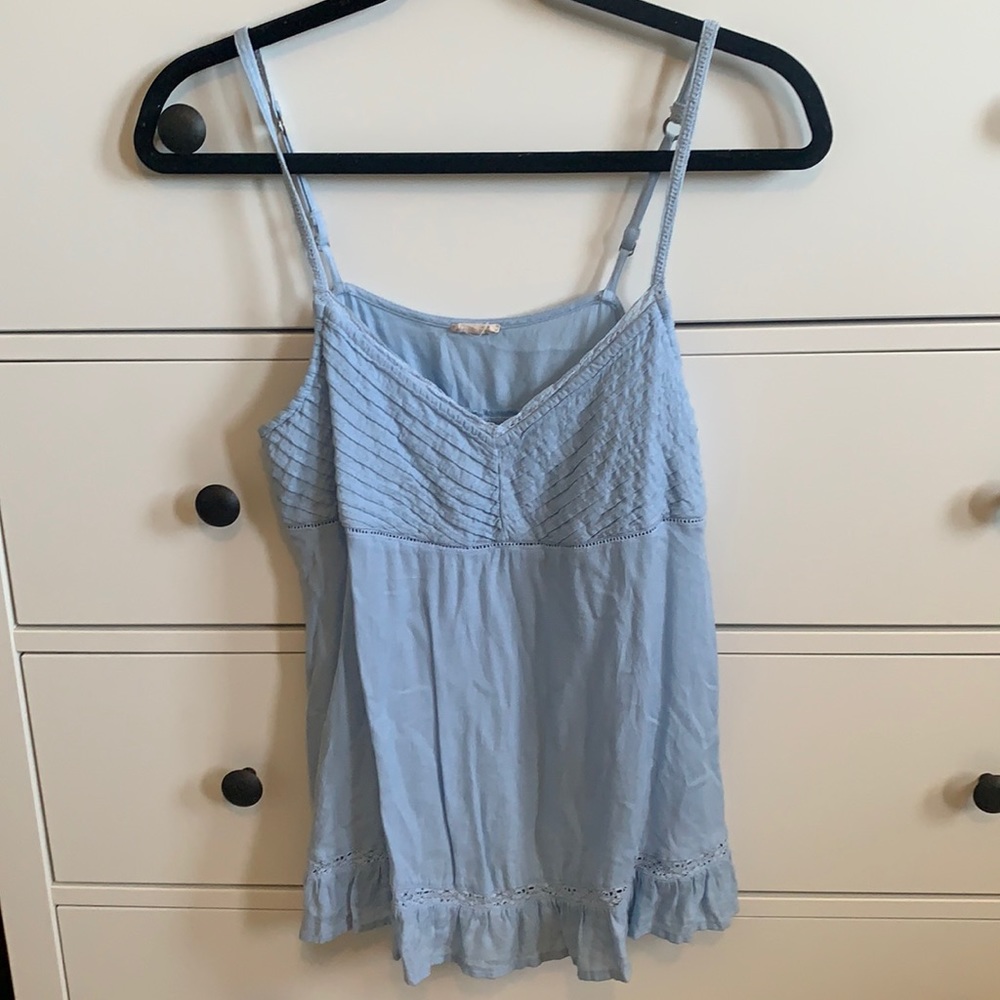 Hollister blue tank top